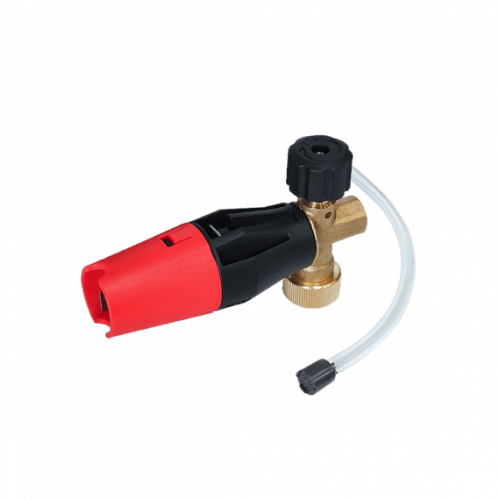 Пенокомплект инжектор без бутылки для моек высокого давления (АВД), красный 1 шт.