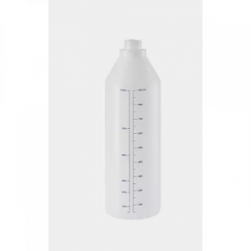 Бутылка мерная пластиковая, устойчивая к химиям, 1л.