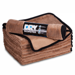 Dry Monster Towel Протирочное полотенце из микрофибры 50x60см Коричневый